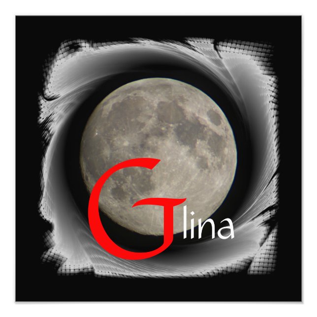 Moon, Lune, Luna, Glina, Moon Poster (Front)