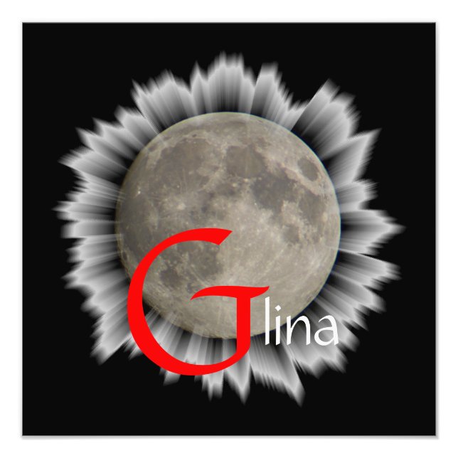 Moon, Lune, Luna, Glina, Moon Poster (Front)