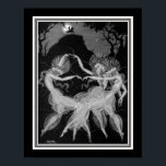 "Moon Madness" Art Deco Print ca. 1922<br><div class="desc">"Moon Madness" Art Deco Print by Aleksander Rzewuski ca. 1922</div>
