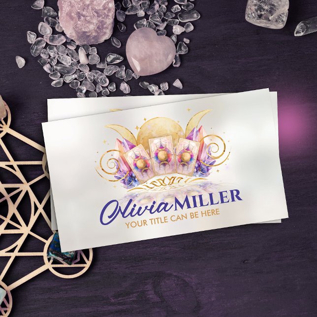 Moon Magic - Oracle Cards, Ball and Crystals Business Card (Creator Uploaded)
