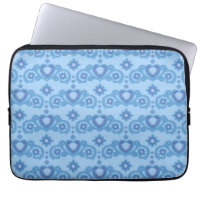 Moon Magic Stars Hearts Celestial Light Blue