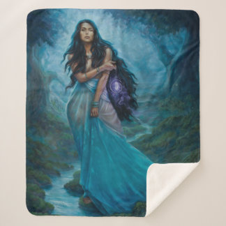 Moon Maiden Sherpa Blanket