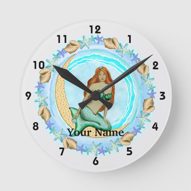 Moon Mermaid  clock (Front)