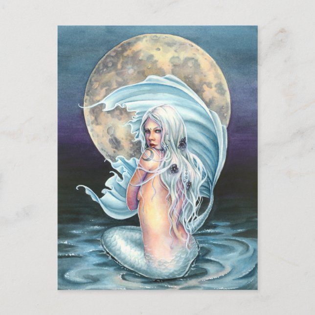 Moon Mermaid Postcard (Front)