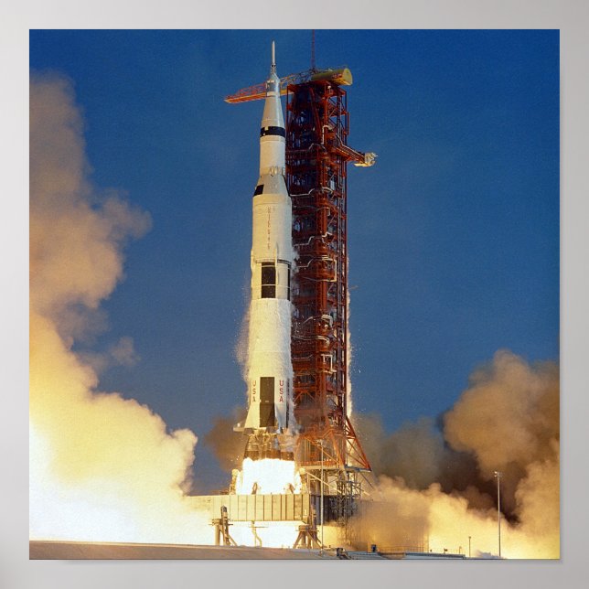 Moon Mission Spacecraft Ground View Poster (Front)