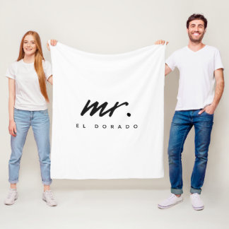 Moon Modern Coloured Typography Fleece Blanket