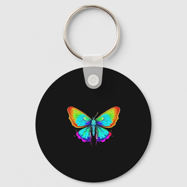 Moon Moth Whimsigoth Key Ring (Front)