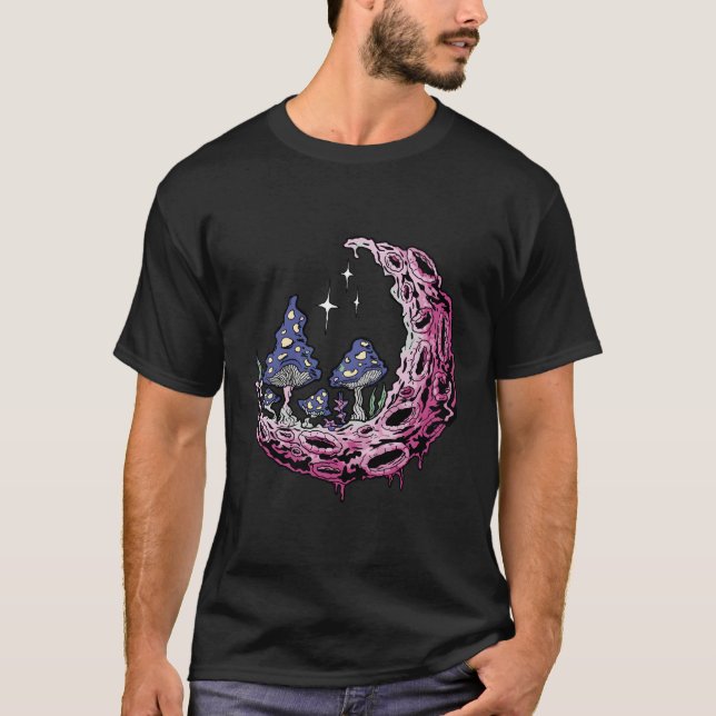 Moon Nature Mushrooms T-Shirt (Front)