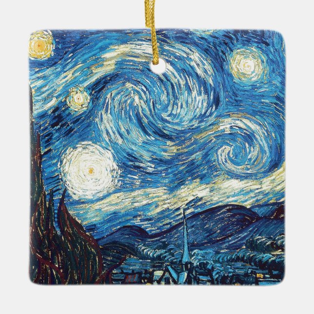 moon night custom personalise diy Anniversaries Ceramic Ornament (Front)