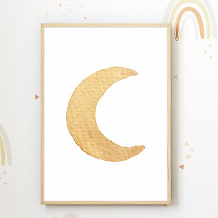Moon Nursery Poster Boho Kids Room Decor