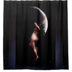 Moon Nymph by Luis Ricardo Falero Shower Curtain