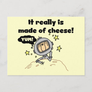 Moon of Cheese Tshirts and Gifts Postcard