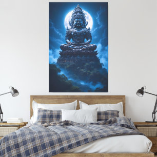Moon of the Silent Guardian Canvas Print