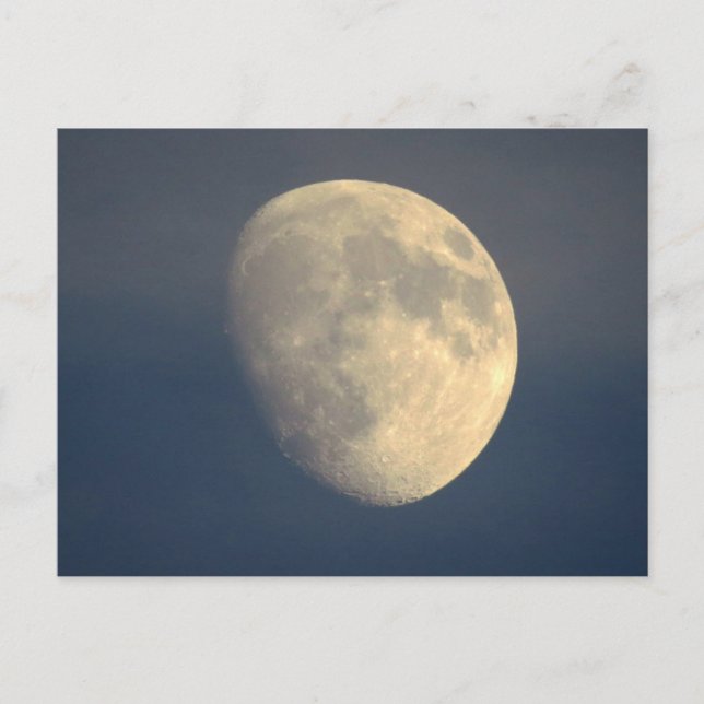 Moon on a cloudy night postcard (Front)