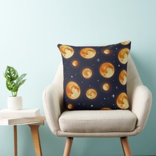 Moon on Fire pattern Cushion