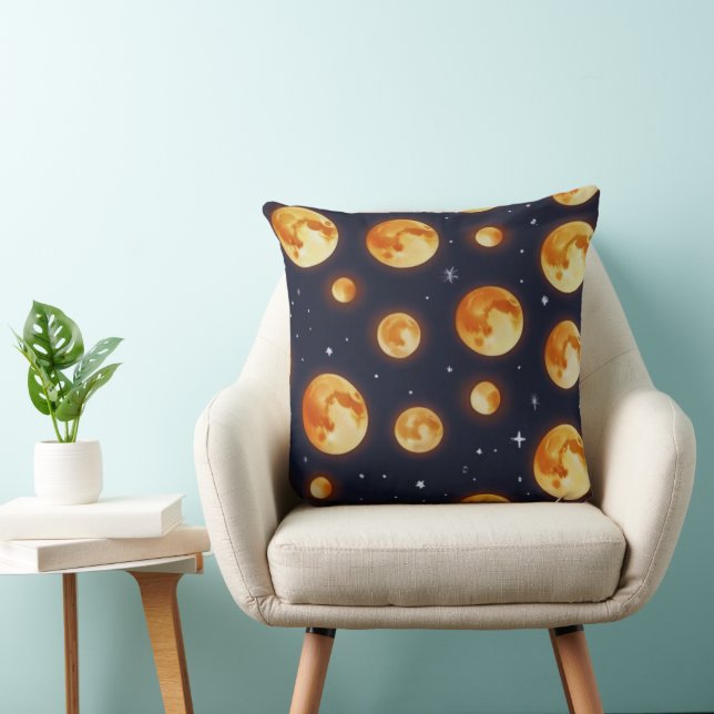 Moon on Fire pattern Cushion (Chair)