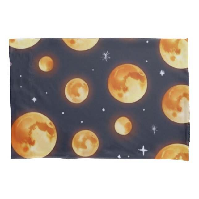 Moon on Fire pattern Pillowcase (Front)