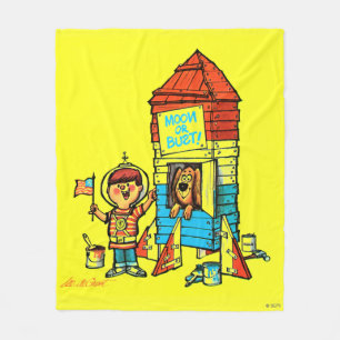 Moon or Bust! Fleece Blanket