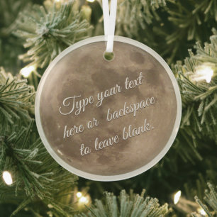 Moon Ornament Personalised Full Moon Decoration