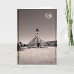 Moon over Elvis Chapel Card
