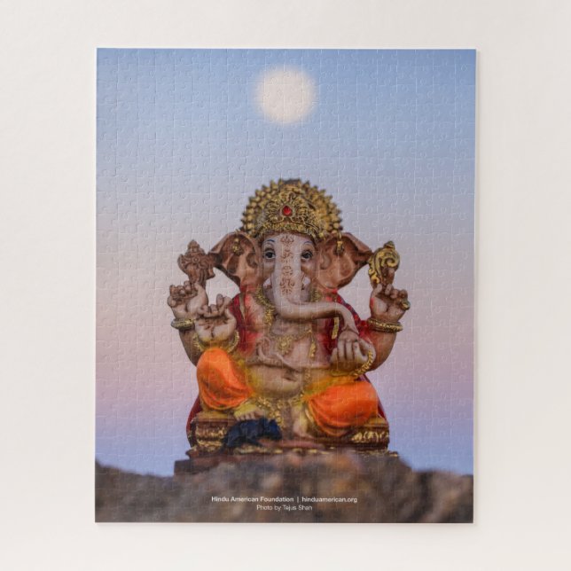 Moon Over Ganeshji, 16x20 jigsaw puzzle (Vertical)