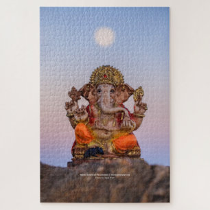 Moon Over Ganeshji 20x30 Jigsaw Puzzle