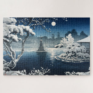 Moon Over Hibiya Park by Tsuchiya Koitsu Jigsaw Puzzle