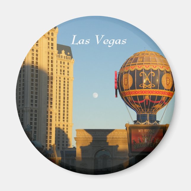 Moon over Las Vegas Magnet (Front)