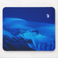 Moon Over Mt. Everest Tibet, China