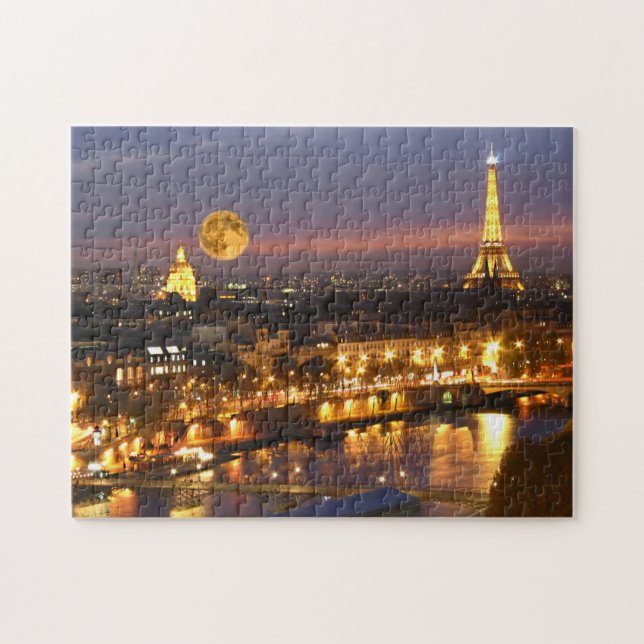 Moon over Paris challenging puzzle (Horizontal)