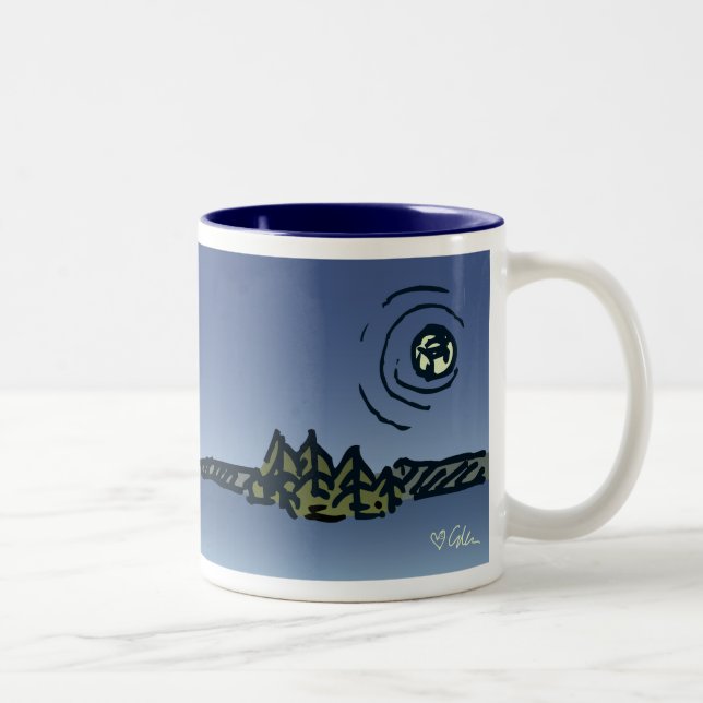 Moon over Picnic Island Mug (Right)