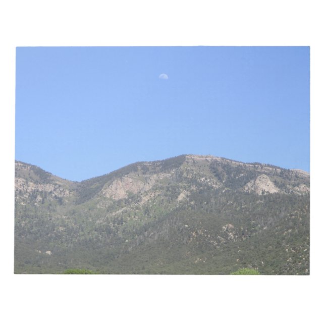 Moon Over Sandia Mountains Notepad (Front)