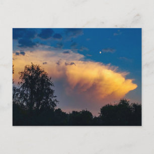 Moon over Storm Cloud Postcard
