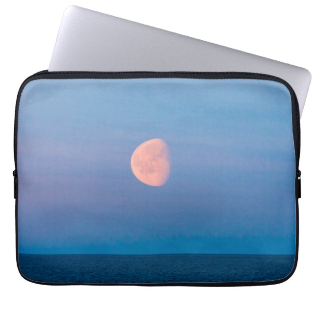 Moon Over the Bering Sea | Russia Far East Laptop Sleeve (Front)