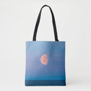 Moon Over the Bering Sea   Russia Far East Tote Bag