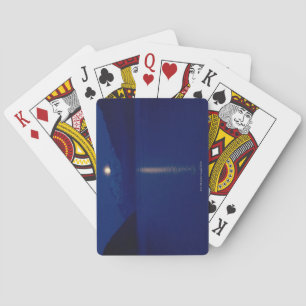 Moon Over The Chilkat Mountains Playing Cards