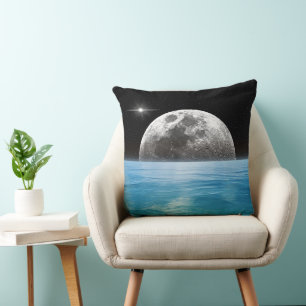 Moon Over the Ocean Cushion