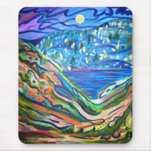 MOON OVER THE SEA MOUSE PAD