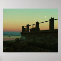 moon over the water rocky nook kingston ma.