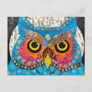 Moon Owl Postcard