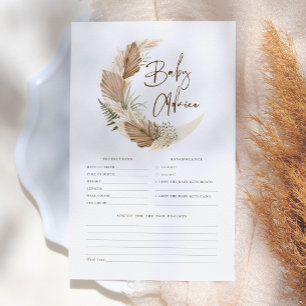 Moon Palm & Pampas Baby Prediction & Advice Game