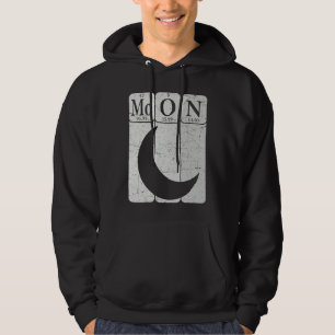 Moon Periodic Table Elements Moon Space Nerd Moon  Hoodie