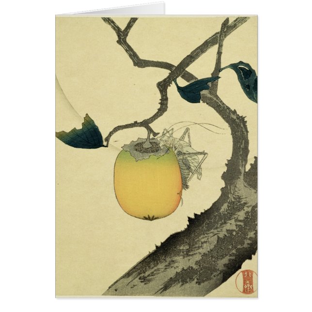 Moon, Persimmon and Grasshopper, 1807 (Front)