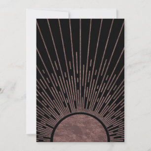 Moon Phase Arch Abstract Sun And Sun Rays Set, 1/6 Invitation
