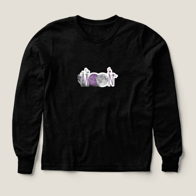 Moon Phase Floral Sweatshirt (Design Front)