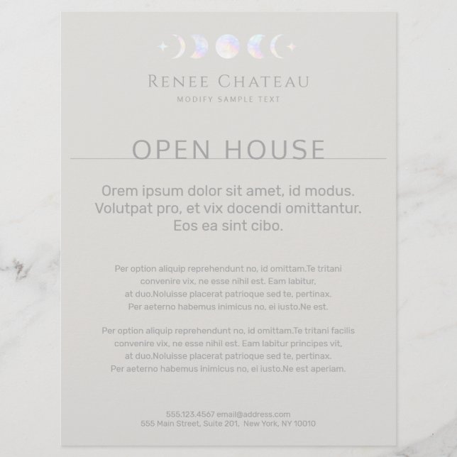 Moon Phase Flyer (Front)