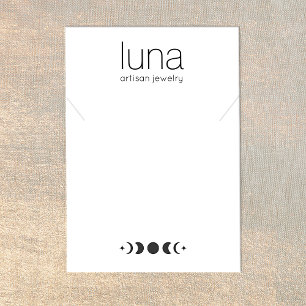 Moon Phase Necklace Bracelet Display Holder Business Card