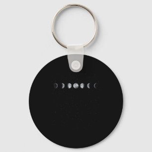 Moon Phase Scientist Gift Astronomy Key Ring