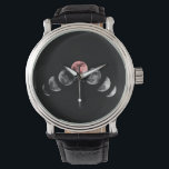 Moon Phase Watch Eclipse Astronomy Watch<br><div class="desc">Astronomy design with moon phases. Astronomy watch. Space Watch. Lunar Watch,  Perfect gift for wedding,  birthday and any special occasions. A good way to say "I love you to the moon and back".</div>