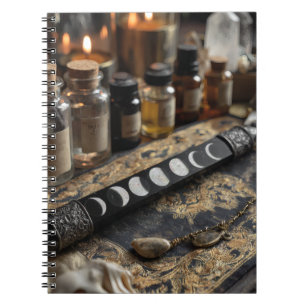 Moon Phases Alchemy Candlelit Notebook